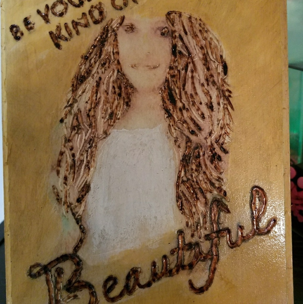 Handmade 5×7 wood burnings
